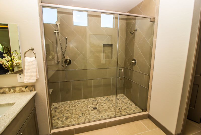 Open-Plan Shower Area